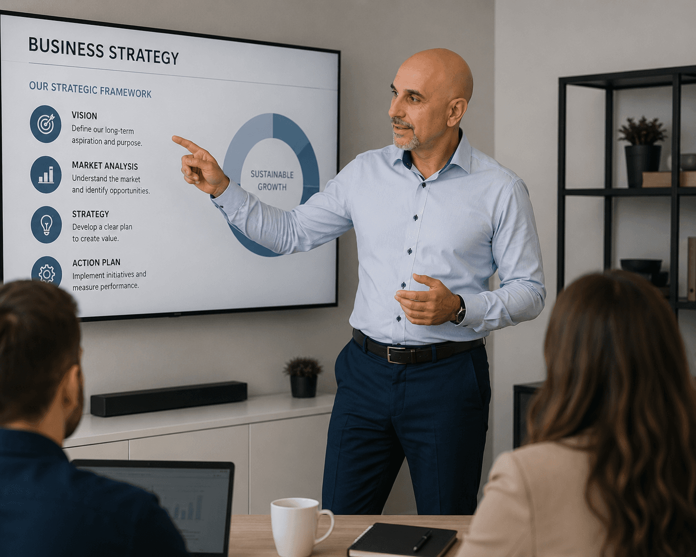 David billoaz teaching his clients